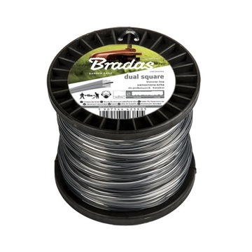 BRADAS Żyłka RIPPER DUAL kwadrat szpula 2,4mm x100