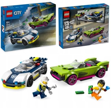 LEGO CITY 60415 POŚCIG RADIOWOZU ZA MUSCLE CAREM PREZENT