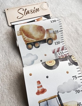 МЕРА ВЫСОТЫ на стену полотно ДЕТСКОЕ название