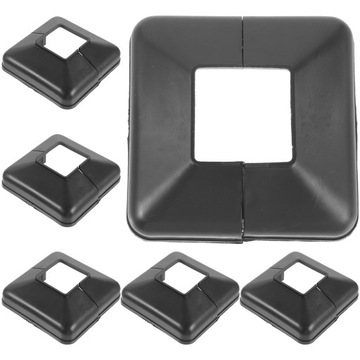 ВИНИЛОВЫЕ СТОЛБЫ ДЛЯ ЗАБОРА 6 ШТ. ДЕКОРАТИВНЫЕ БЕЛЫЕ