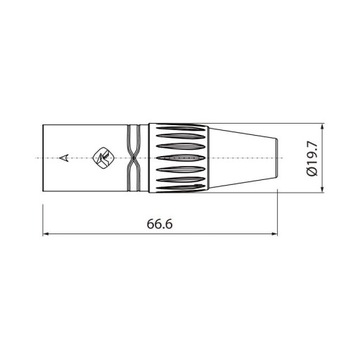 Разъем XLR Roxtone RX3MP-NT