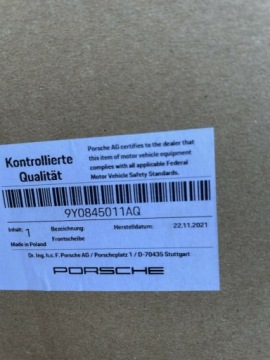 ВЕТРОВОЕ СТЕКЛО PORSCHE CAYENNE 9Y0845011AQ