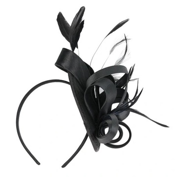 Kapelusze Fascinator Bridal Cocktail Mesh Black