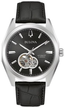 KLASYCZNY ZEGAREK AUTOMAT BULOVA 96A273 OPEN HEART + BOX