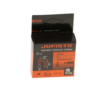 ZSZYWKI TYPU J 12 mm OPAKOWANIE 1000 szt JUFISTO