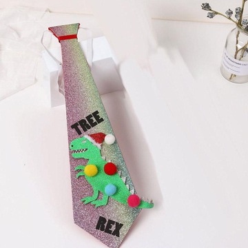 Двусторонний галстук с пайетками и бантом для ребенка