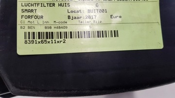 POUZDRO FILTRU VZDUCHU SMART FORFOUR 0.9