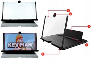 УВЕЛИЧИТЕЛЬ ЭКРАНА ЛУПА ДЛЯ СМАРТФОНА 12 ДЮЙМОВ