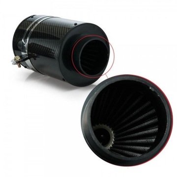 СИСТЕМА ВБОРА УГЛЕРОДА, КОНУСНЫЙ ФИЛЬТР ВОЗДУШНОЙ КОРОБКИ 76MM 1