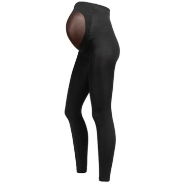 Legginsy ciążowe 80 DEN DŁUGIE CZARNE
