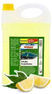 Letni płyn do spryskiwaczy 4L SONAX CYTRYNOWY