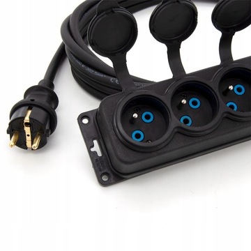 РЕЗИНОВЫЙ УДЛИНИТЕЛЬ 3м ВЛ 3Х2,5 РАСПРЕДЕЛИТЕЛЬ 3*230