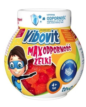 2 x Vibovit Max Odporność żelki czarny bez 50 szt.