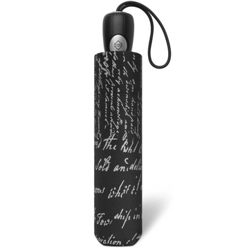 Automatyczna ekskluzywna parasolka damska Pierre Cardin w srebrne napisy