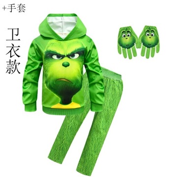 детский косплей Тот самый Гринч одежда B53-274