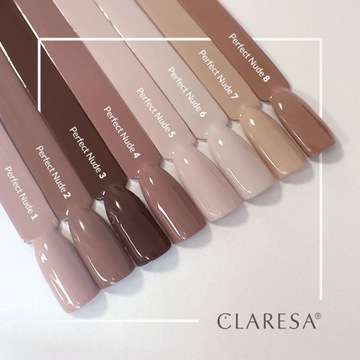 CLARESA БЕЖЕВЫЙ ГИБРИДНЫЙ ЛАК ДЛЯ НОГТЕЙ PERFECT Nude 7