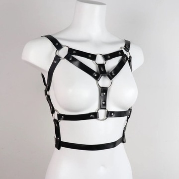 Аксессуар для нижнего белья Harness Choker с кожаными ремешками.