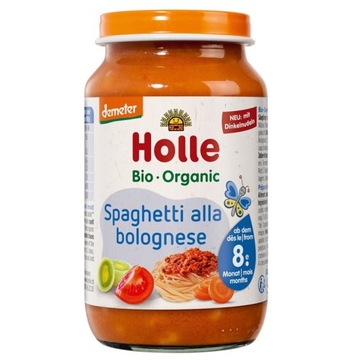 Holle BIO Spaghetti Bolognese dla niemowląt powyżej 8msc 220 g