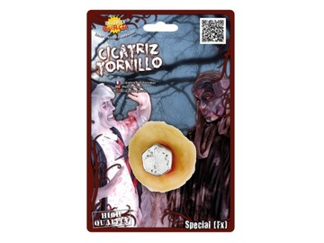 BLIZNA WBITA ŚRBA + KLEJ DO STROJU HALLOWEEN