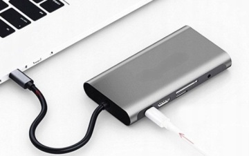 Концентратор Thunderbolt 3.0 USB-C 10IN1 HDMI RJ45 USB-разъем
