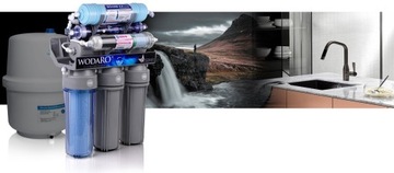 ФИЛЬТР ВОДЫ ОСМОСА WaterRO RO10 ГРАФИТОВЫЙ РЕДОКС-НАСОС