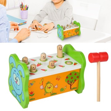 Деревянная игрушка-колотка настольная