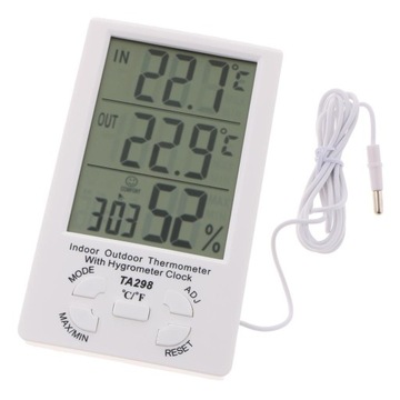 Higrometr pogodowy TA298 z sondą, monitor