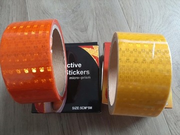 ЛЕНТА САМОКЛЕЯЩАЯСЯ СВЕТООТРАЖАЮЩАЯ КОНТУРНАЯ ЖЕЛТАЯ 25м