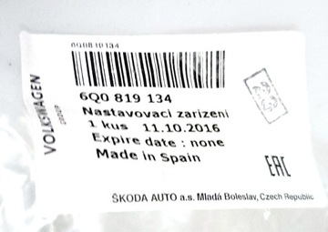 MECHANIZMUS RADIÁTORU SKODA FABIA I 6Q0819134