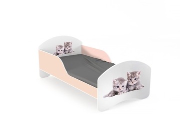 Детская кровать LEO2 160х80 бело-розовый