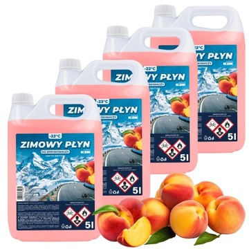 PŁYN DO SPRYSKIWACZY ZIMOWY -22°C ZAPACHOWY BARDZO SKUTECZNY (4x5L) 20L
