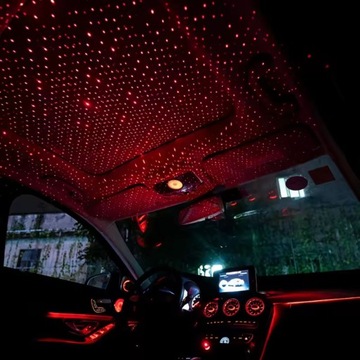 Лазерный звездный проектор для автомобиля LED Laser DISCO Red