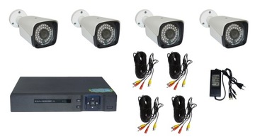 Zestaw do MONITORINGU 4 kamery 5 MPX zewnętrzne