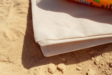 СУМКА ИЗ ПЛОТНОГО ХЛОПКА 38х8х8х42 см ЭКРУ 220г для покупок ДНО И СТОРОНЫ ЭКО