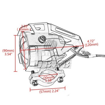 Галогенные кольца Линза для МОТОЦИКЛА QUADA LIGHTBAR