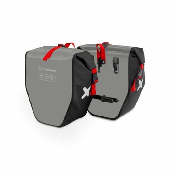 Sakwy rowerowe tylne Extrawheel Biker 50L GREY/BLACK