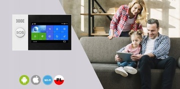 Беспроводная сигнализация GSM + WiFi с приложением TUYA, комплект, HUXGO HXA007