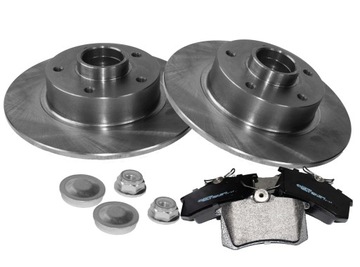 Tarcze x2 + klocki TYŁ do Fluence Megane III 3