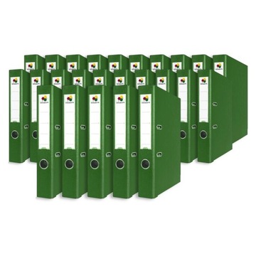 Segregator 55 mm z okuciem zielony dźwigniowy A4