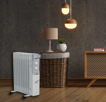 ЭЛЕКТРИЧЕСКИЙ МАСЛЯНЫЙ РАДИАТОР OLEJAK 2500W ВЫСОКОЙ МОЩНОСТИ XXL 9 РЕБЕРТЫЙ ТЕРМОСТАТ