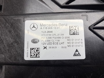 KOMPLET SVĚTLOMET MERCEDES-BENZ CLA W118 FACELIFT A1189061601 A1189061501