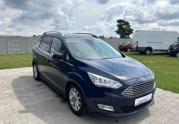 Ford C-MAX II Grand C-MAX Facelifting 1.0 EcoBoost 125KM 2016 Ford Grand C-MAX 7-mio Osobowy, Idealny Stan, Klimatronik, Parktronik, Hak