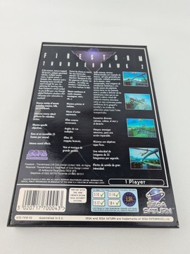 FIRESTORM THUNDERHAWK 2 SEGA SATURN PREMIERE АНГЛИЙСКОЕ ИЗДАНИЕ PAL ENG