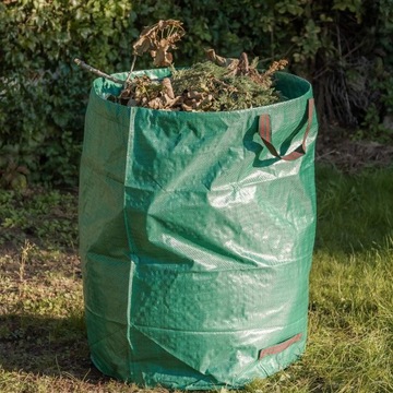 3 x САДОВЫЕ СУМКИ НА ЛИСТЬЯХ СУМКА ДЛЯ МУСОРОВ БОЛЬШАЯ СУМКА С РУЧКАМИ 272Л