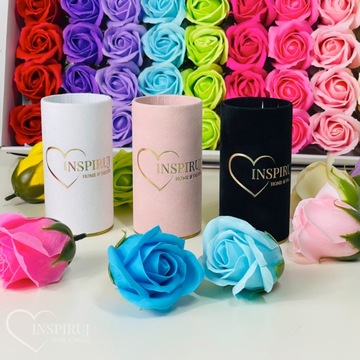 FLOWERBOX МЫЛЬНЫЕ ЦВЕТЫ РОЗА В ПОДАРОЧНОЙ КОРОБКЕ