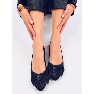 Черные балетки из экокожи размер 39