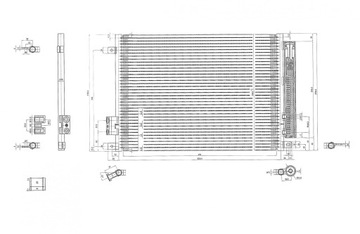 CHLADIČ KLIMATIZACE FIAT PANDA 12- 51786211 9S5