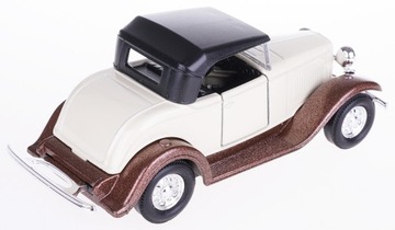 FORD ROADSTER МЕТАЛЛ МОДЕЛЬ WELLY 1:34/39 КРЕМОВЫЙ