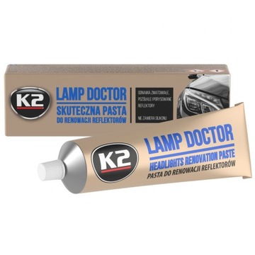 K2 LAMP DOCTOR ПАСТА ДЛЯ РЕГЕНЕРАЦИИ, ОЧИСТКИ И ПОЛИРОВКИ ФАР