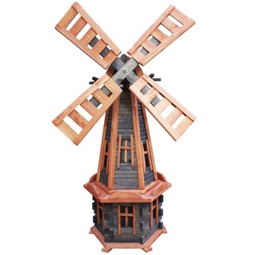 Wiatrak ogrodowy drewniany Wiatraki 135cm antracyt